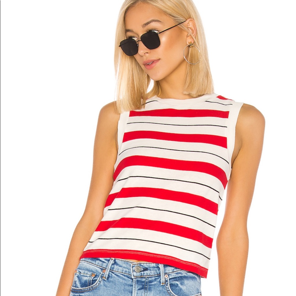 All Saints Imogen stripe tank